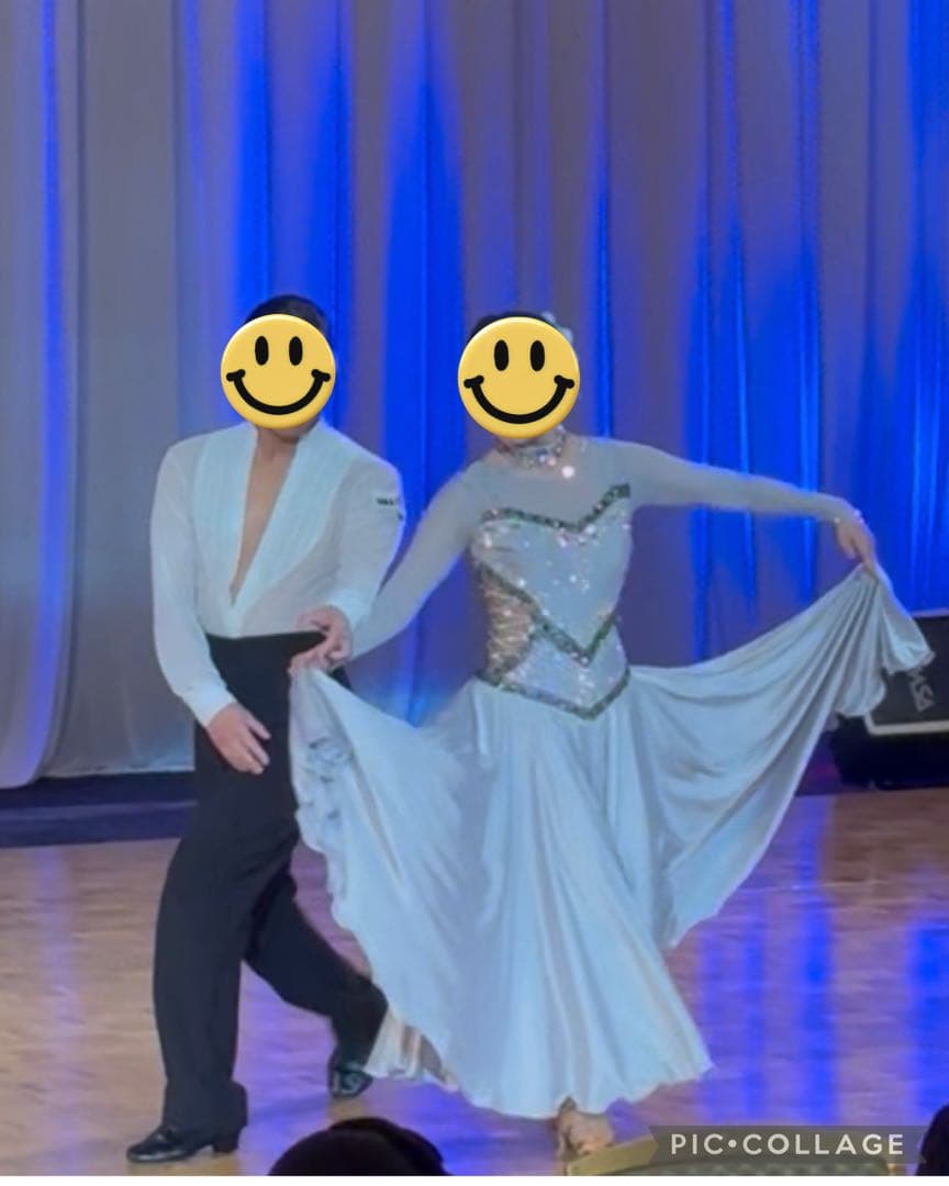 社交ダンス用シルバードレス