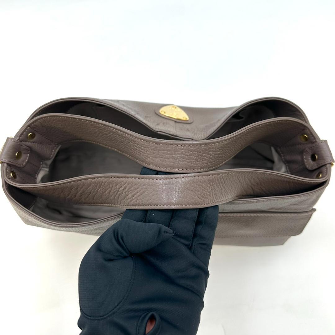 ATAO アタオ エルヴィ 2way ハンドバッグ ショルダーバッグ グレージュ