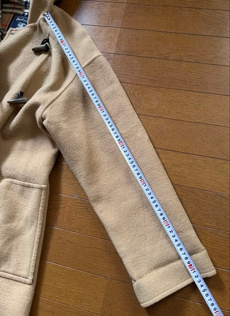 バーバリーズ ロングダッフルコート カシミヤ ダブルフェイス ノバチェック 38