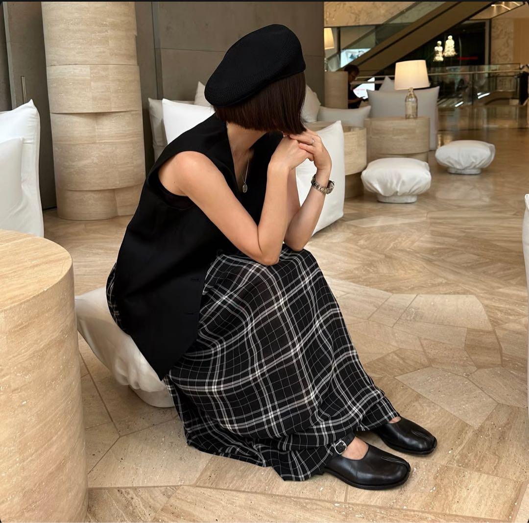 モノトーンチェックスカート サイズ2