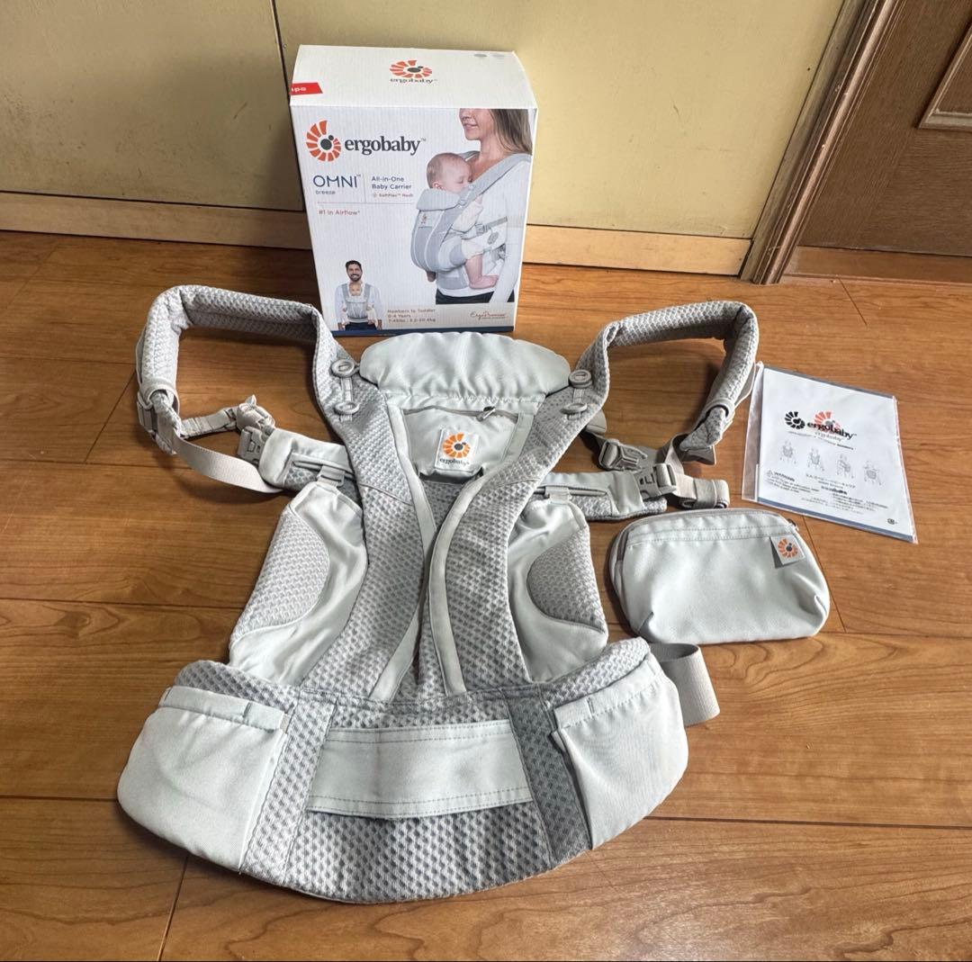 エルゴベビー　 抱っこ紐　オムニブリーズ　パールグレイ