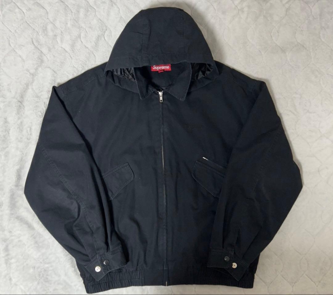 ジャケット・アウター supreme hooded utility jacket black