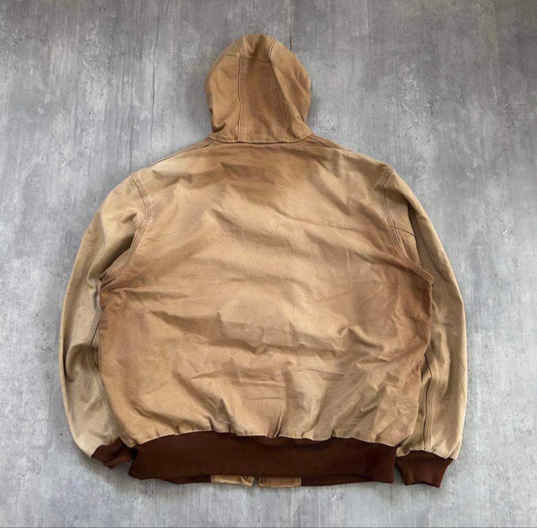 Carhartt フード付きアクティブジャケット XL ブラウン