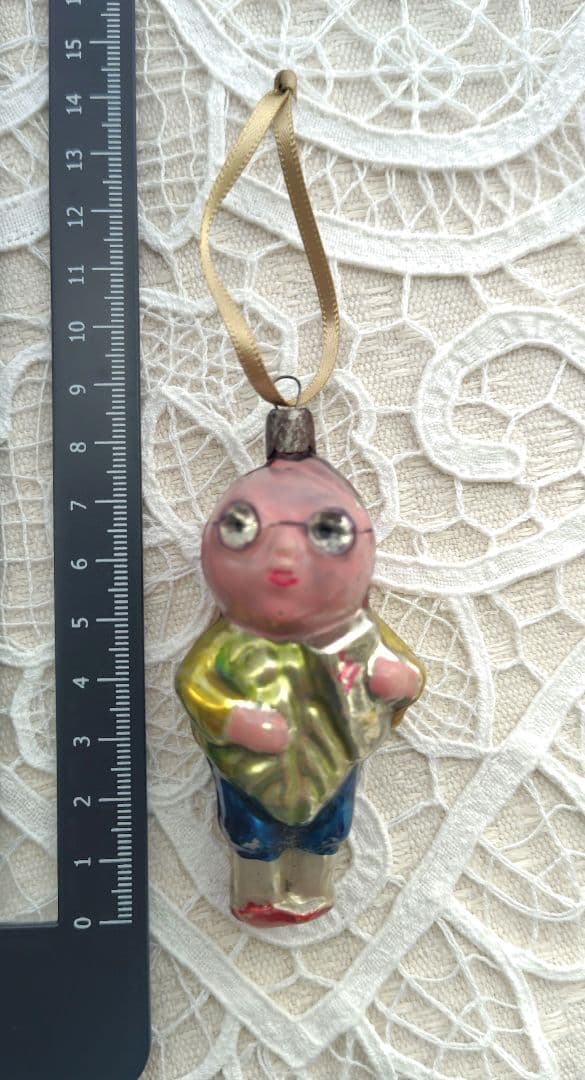 クリスマス　ガラスオーナメント 5個セット　ソビエト　ヴィンテージ