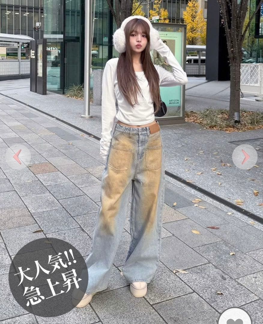 solni フリップデザインデニム