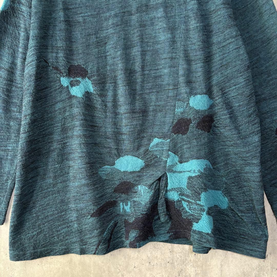 慈雨 センソユニコ ウール100 変形プルオーバー 紐でシルエット調整可能 40