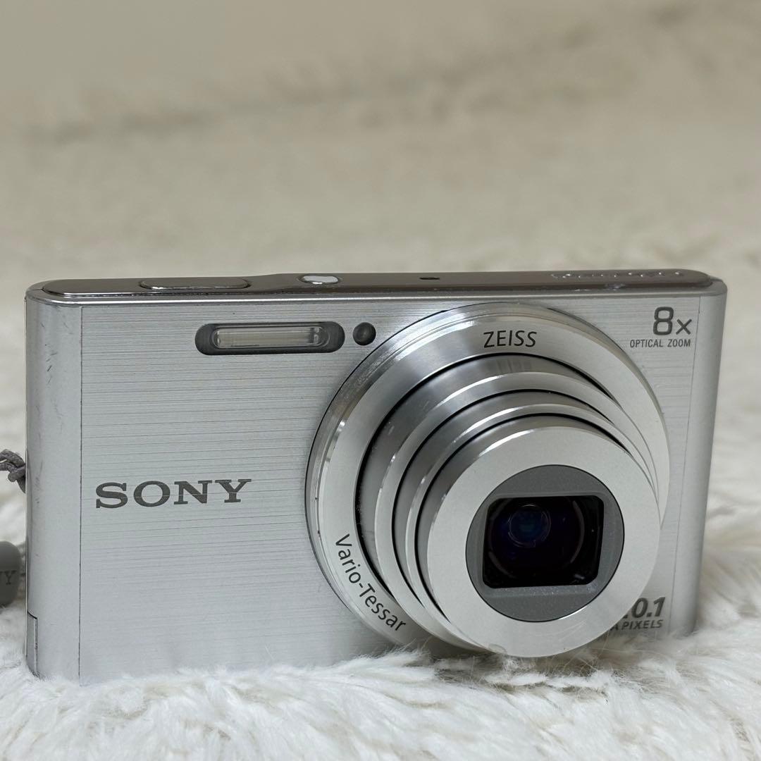 美品　SONY カメラ　DSC-W830 SDカード　シルバー　コンデジ　動作品
