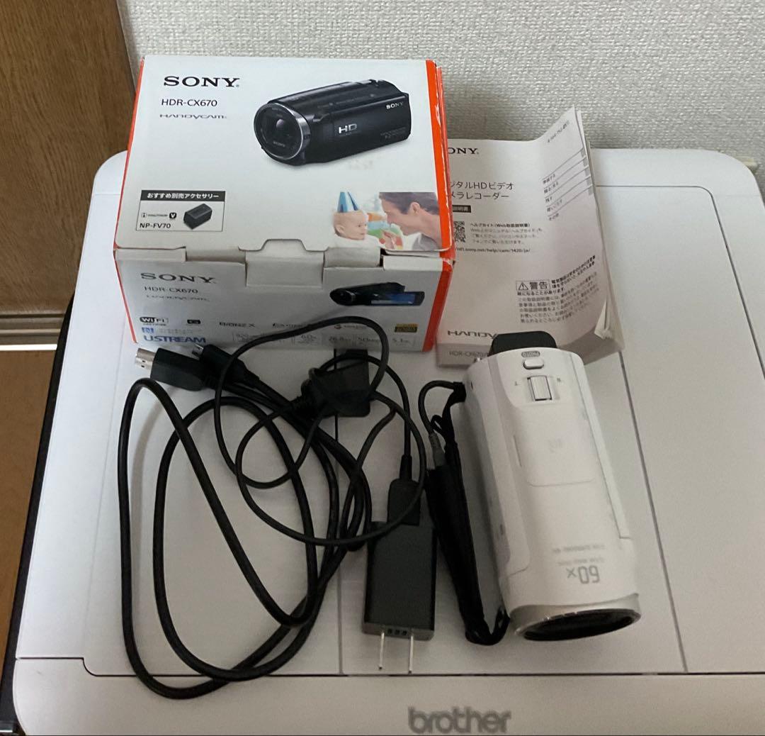 SONY ソニー HDR-CX670 デジタルビデオカメラ 付属品あり
