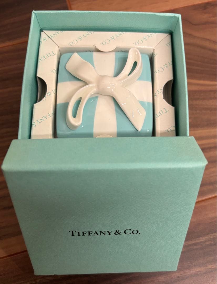 TIFFANY ティファニー　小物入れ　ミニブルーボウボックス