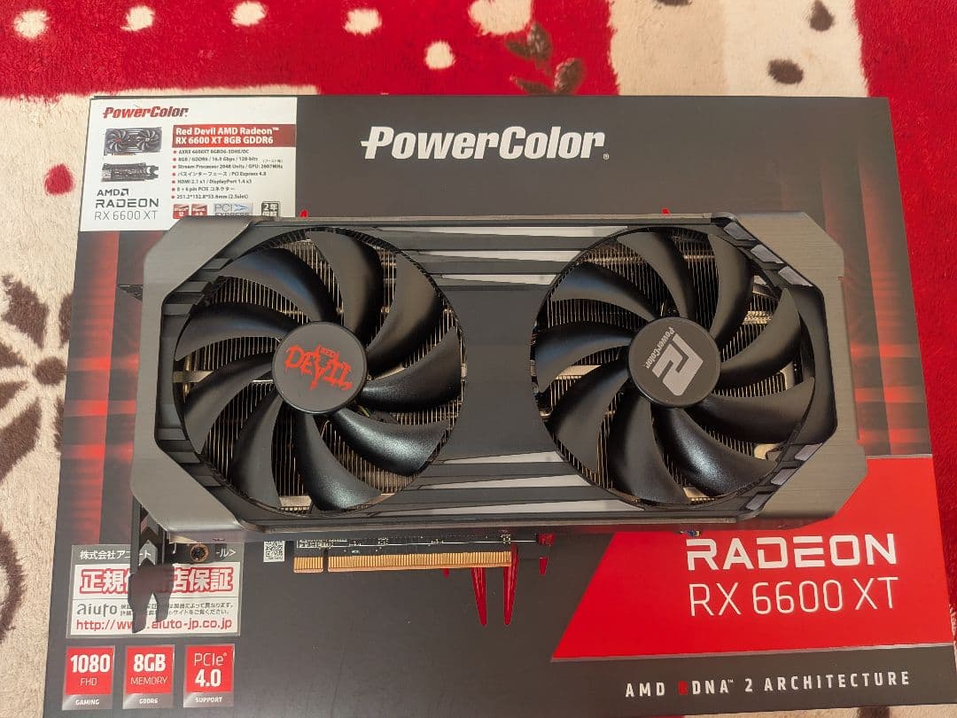 グラフィックボード・グラボ・ビデオカード PowerColor ReD DeViL RX 6600XT 8GB
