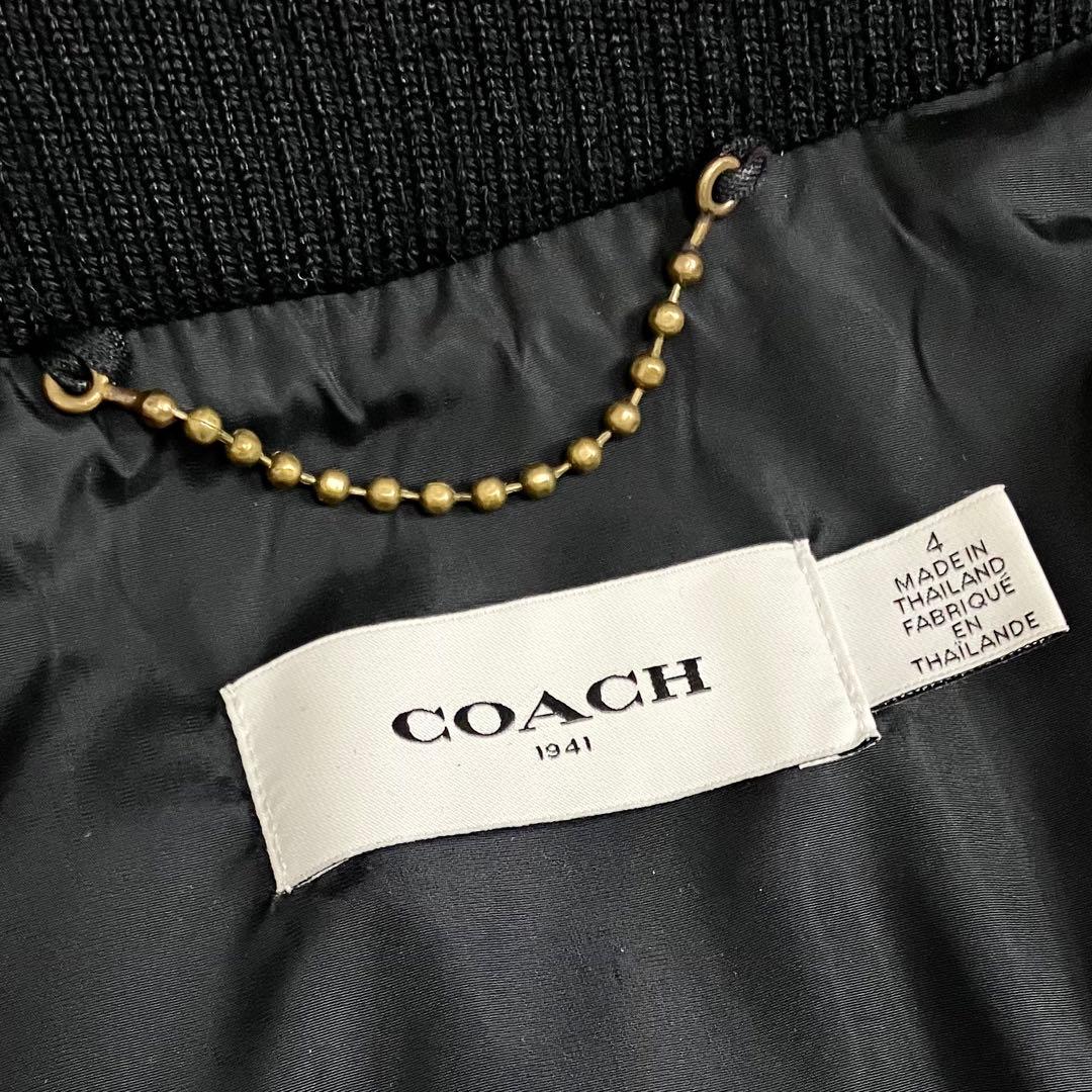 COACH コーチ ダウンジャケット ウール　ブラック レディース　サイズ4