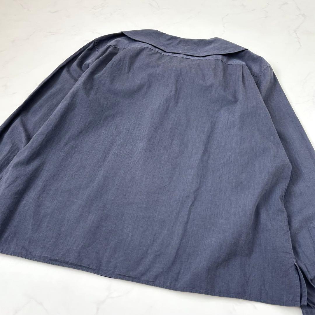 マーガレットハウエル ネッカチーフカラー コットンシャツ 長袖 L 日本製