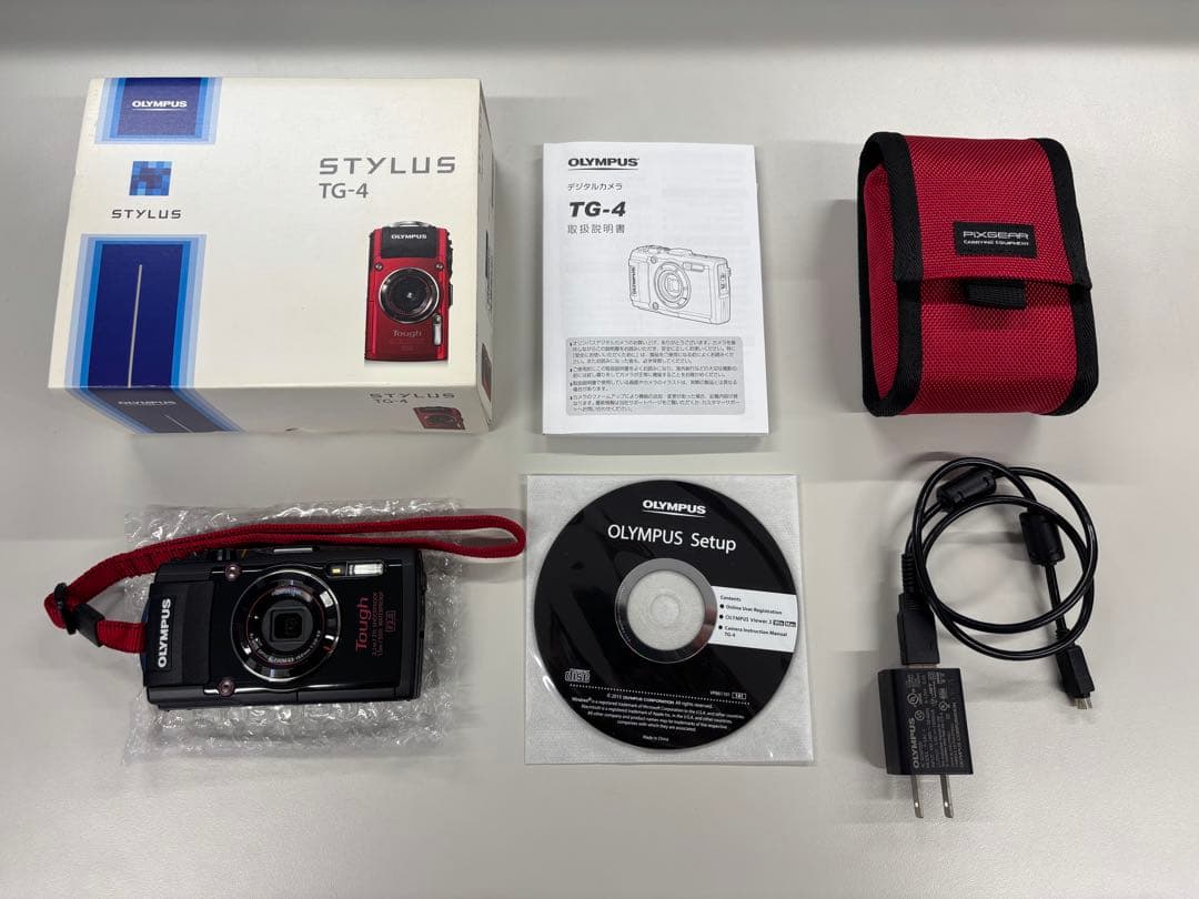 【未使用品】OLYMPUS TG-4 赤色 デジタルカメラ