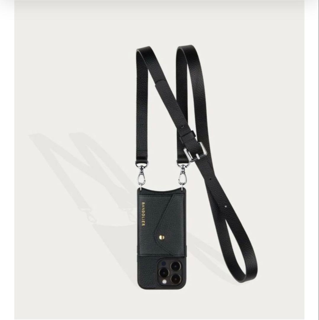 ◆バンドリヤー ヘイリー サイドスロット シルバー iPhone15用 新品