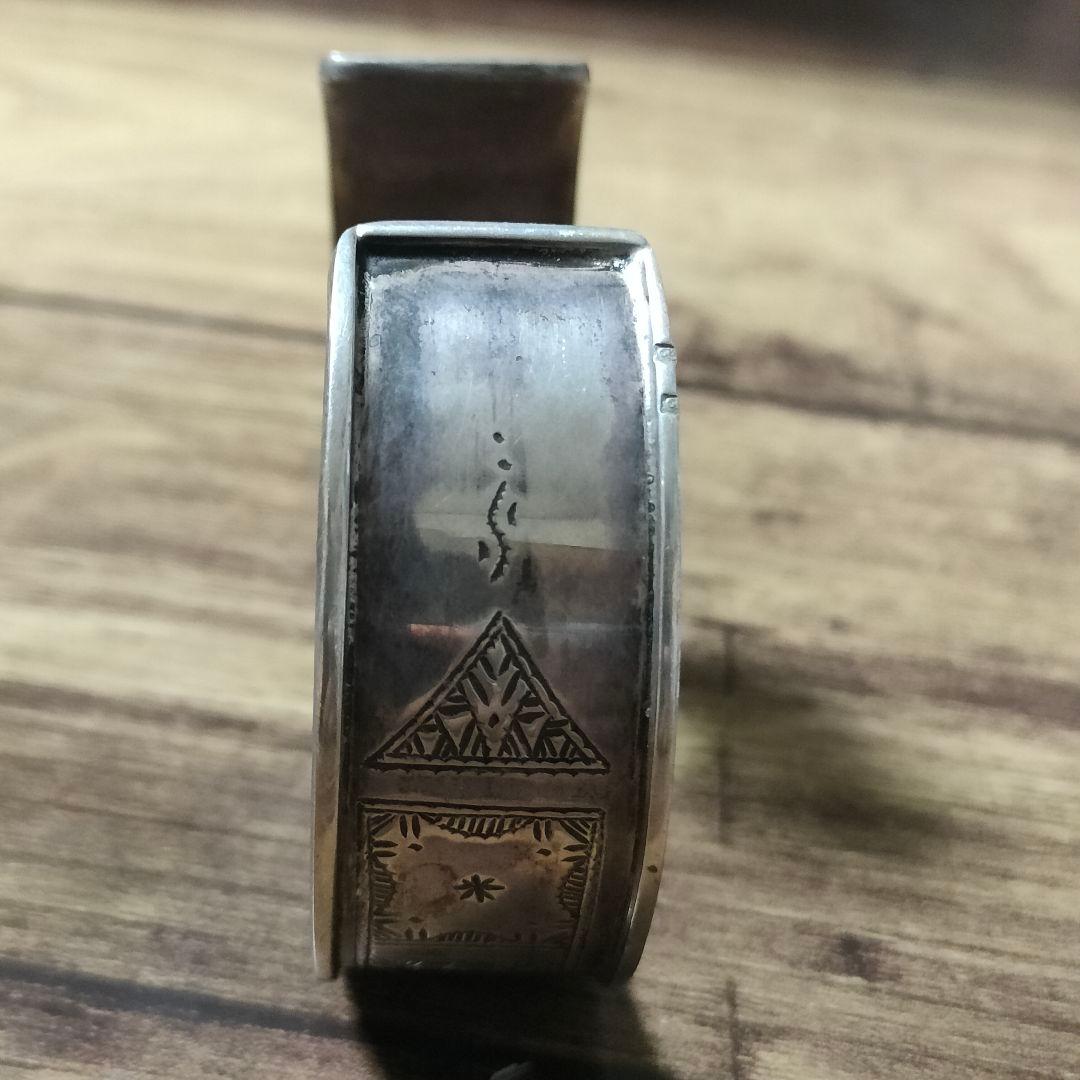 り*ん様 サハラ砂漠　トゥアレグ族　ハンドメイド　シルバーバングル