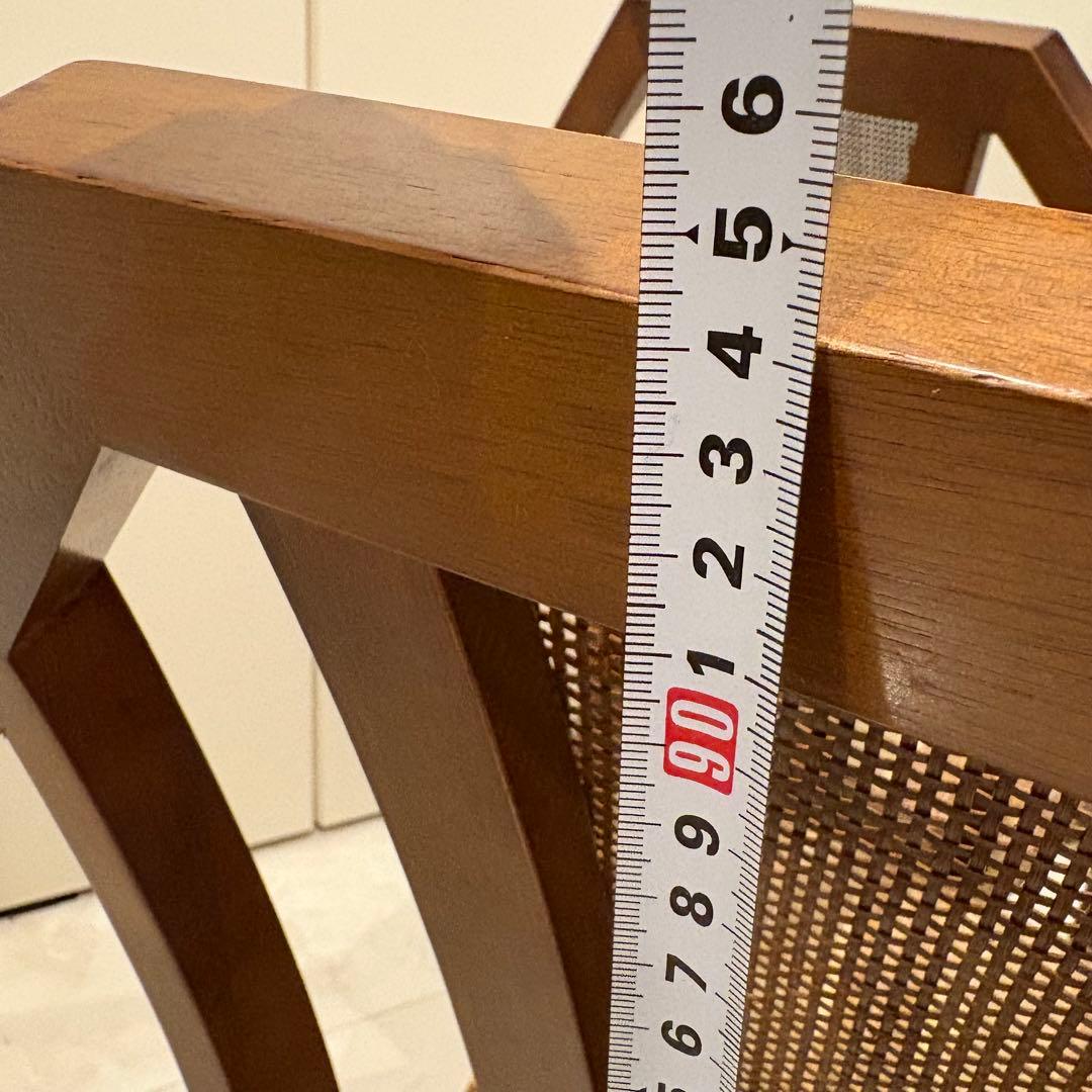 【maruni/マルニ木工】地中海シリーズダイニングチェア 1脚クラシック美品②