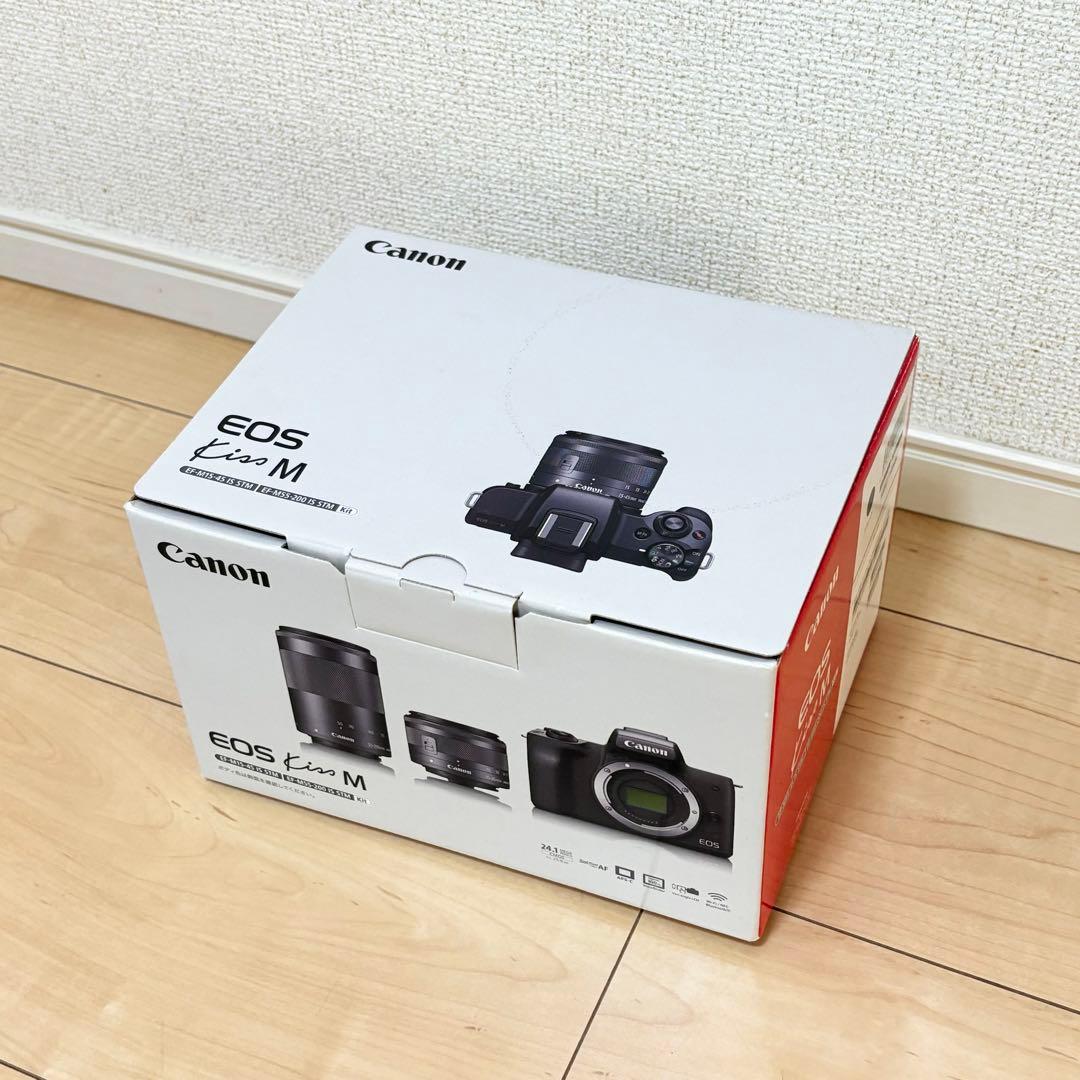 Canon EOS Kiss M ダブルレンズ　レンズ保護　クリーニングキット