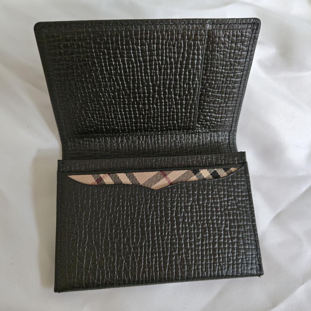 未使用級　バーバリー　カード入れ　ケース　名刺入れ　ブラック
