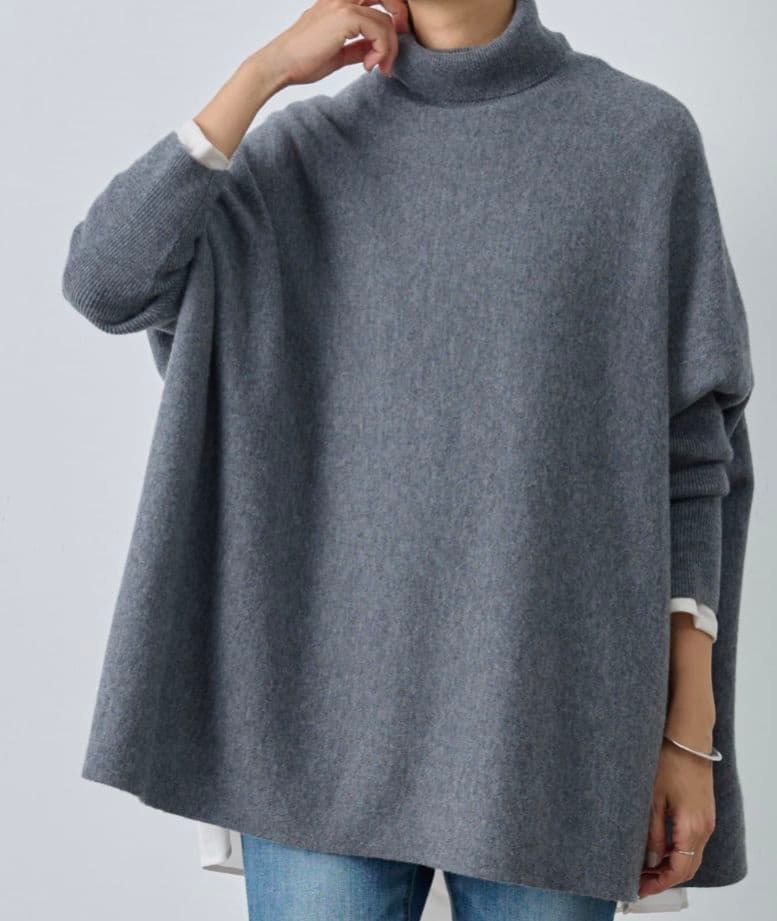 BEARDSLEY ビアズリー タートルビッグニット ショート 現行 グレー F