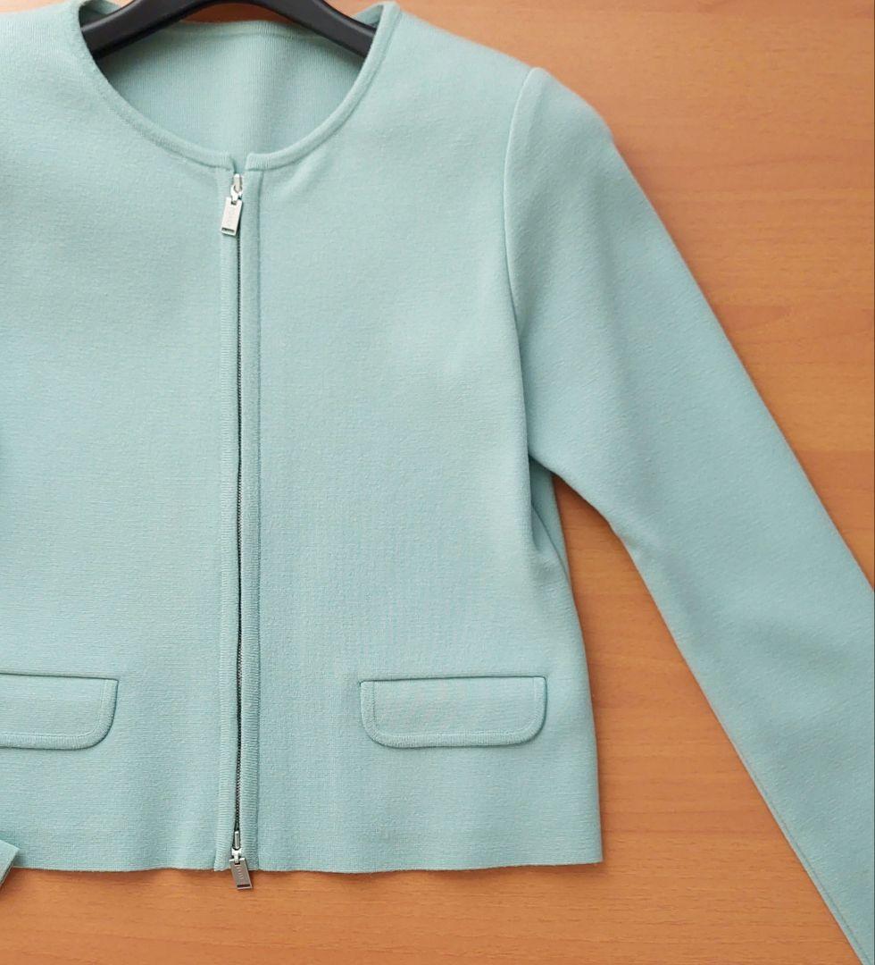 FOXEY ミントグリーン 長袖カーディガン　ジャケット