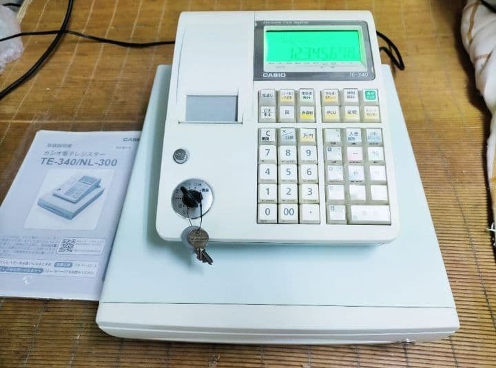 カシオレジスター　TE-340/NL300　フル設定無料　210300