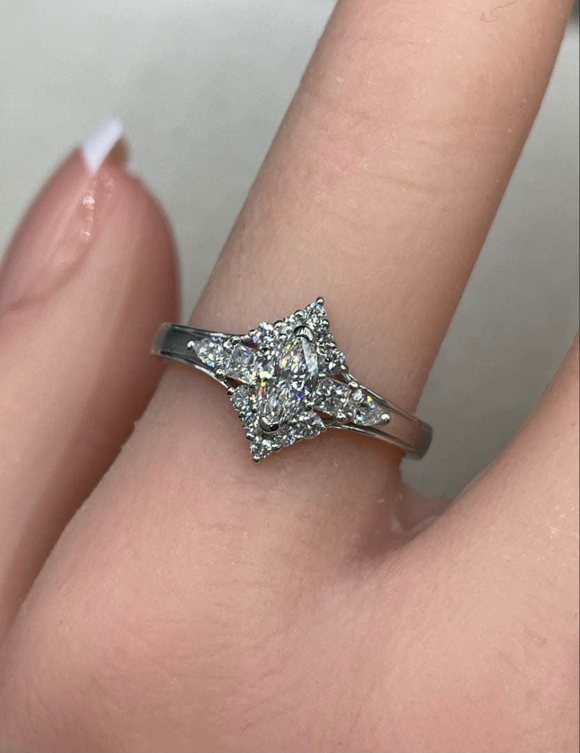 最終交渉可JL240★高級 ダイヤモンド0.6ct リング GIAコピー付