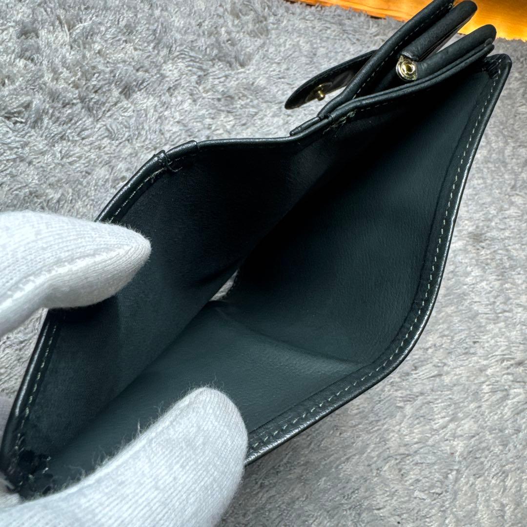 COACH コーチ オールドコーチ 二つ折り財布 本革 レザー がま口