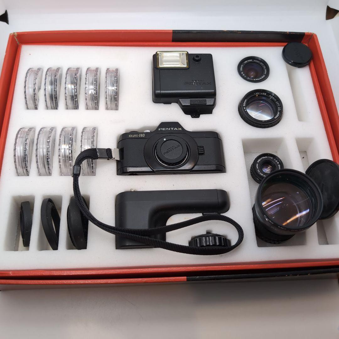 動作確認済PENTAX auto 110 フィルムカメラ 24mm F2.8付き