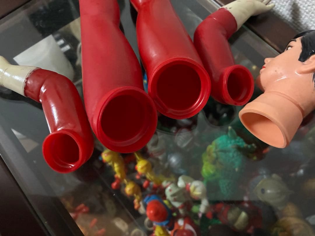 当時物　ブルマァク　レッドマン　面取れソフビ　約30㎝