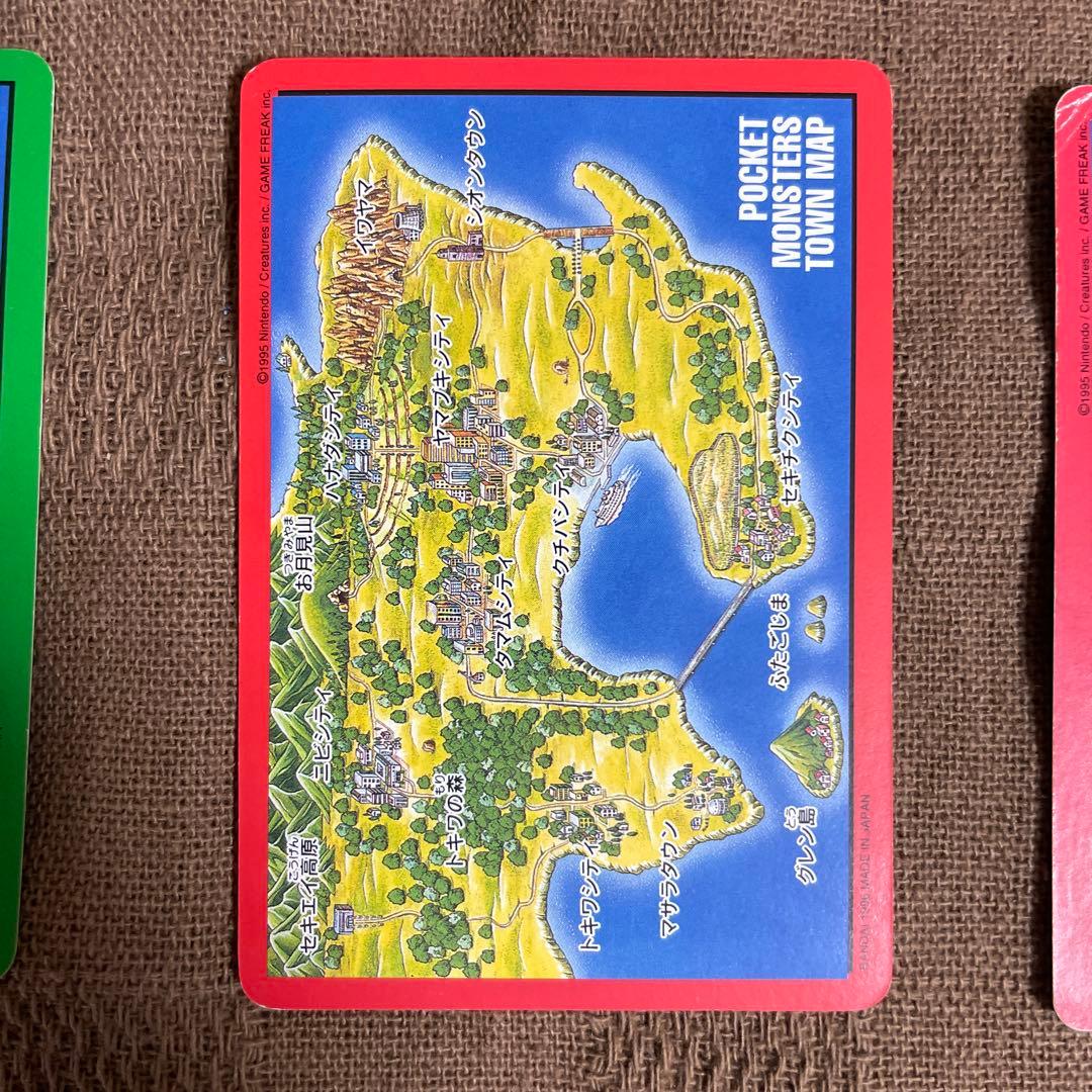 に*き様 ポケモン カードダス　タウンマップ&チェックリスト　赤 緑 青 No.