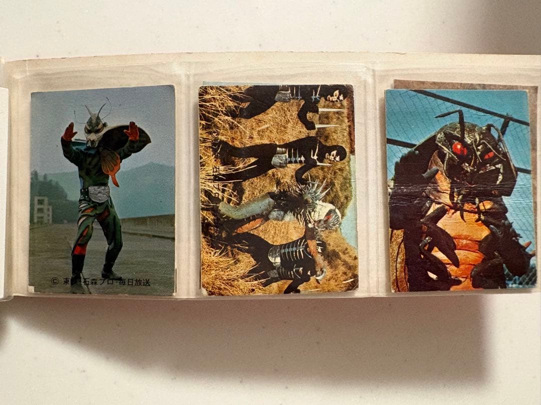 当時物 仮面ライダーカードアルバム 新1号サイクロン 昭和レトロ カルビー当時物