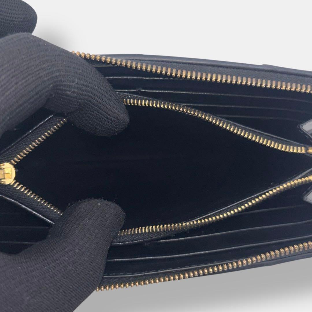 BOTTEGA VENETA ブラック キルティング 長財布