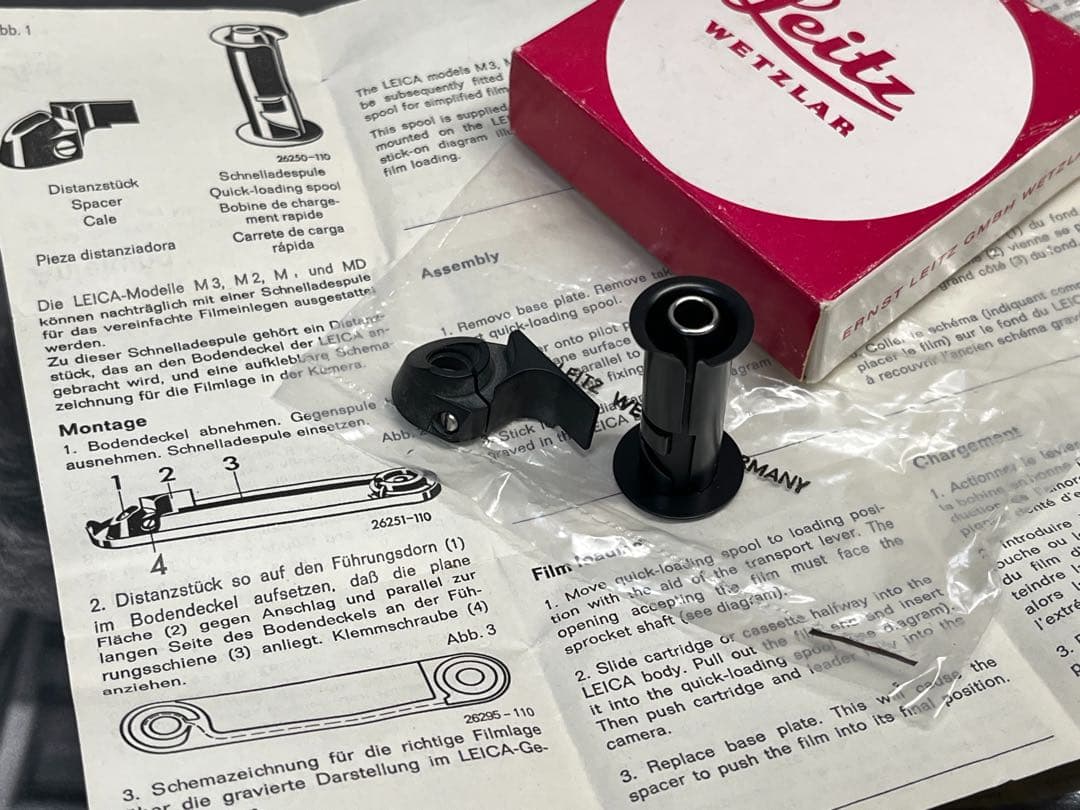 LEICA ライカ M3/M2/M1用 クイックローディングスプール 元箱付き
