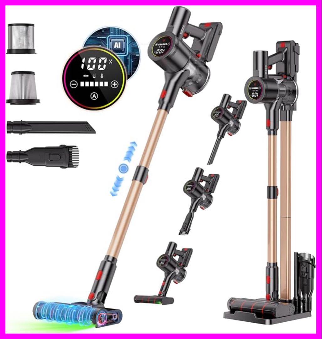 ⭐️超強力吸引⭐️コードレス掃除機　自走式　AIモード　長時間運転　低騒音