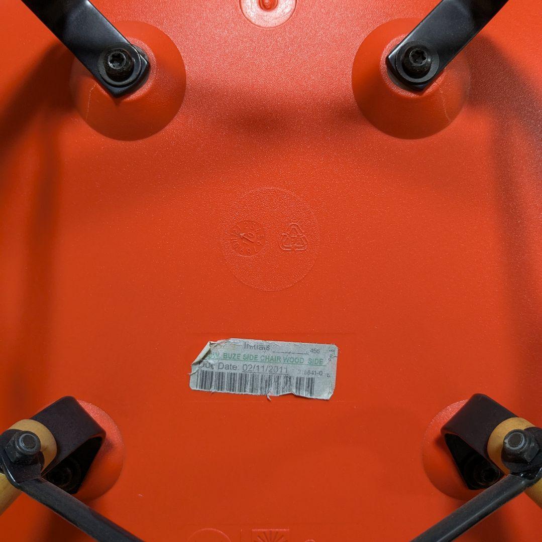 美品 正規品 ハーマンミラー イームズ シェル サイド チェア DSW レッド