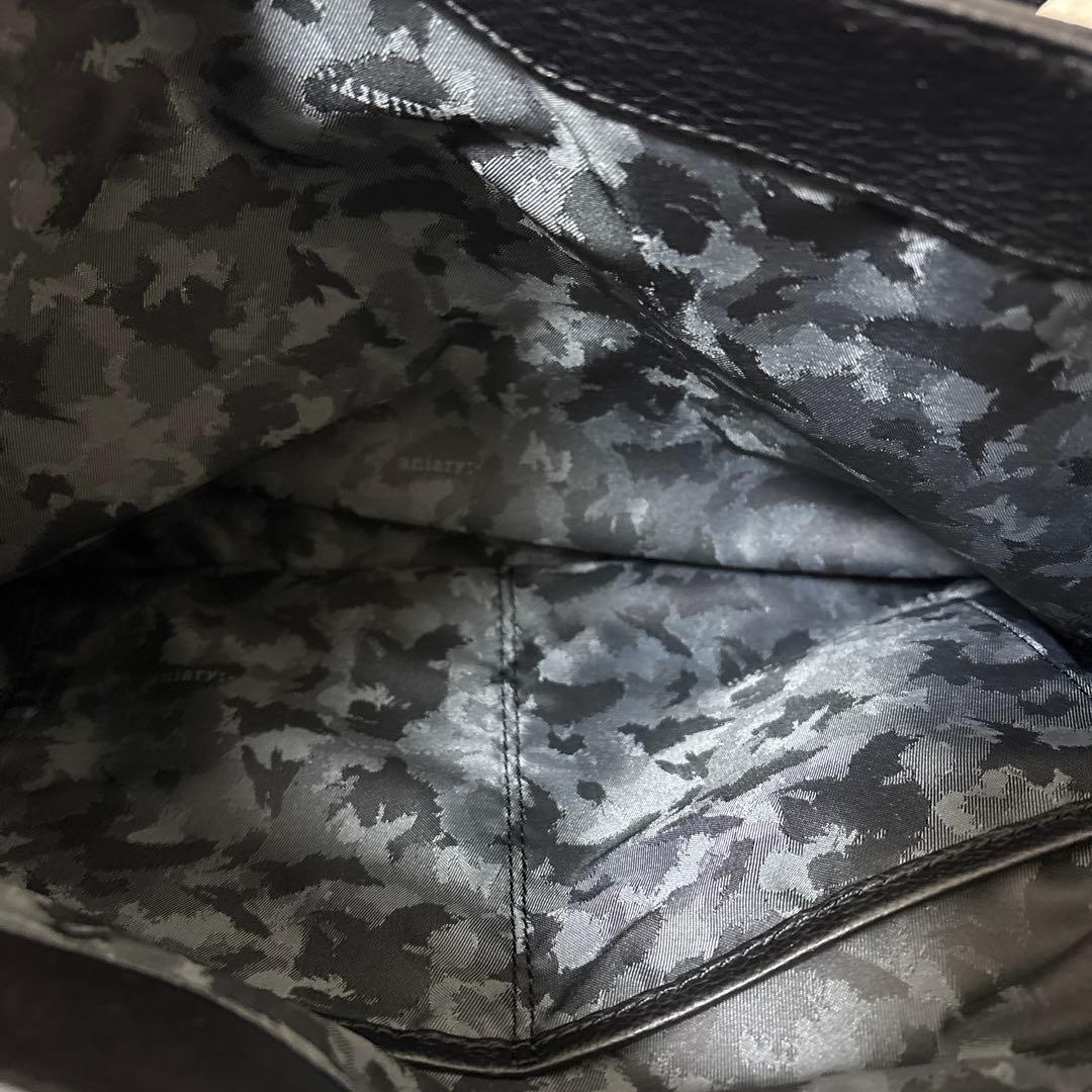 極美品　aniary アニアリ　トートバッグ　シボ革レザー　ビジネスバッグ　A4