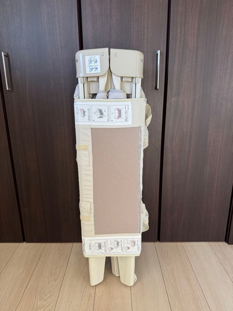 【美品】ココネルエアープラス　折りたたみ式メッシュベビーベッド　取説付き