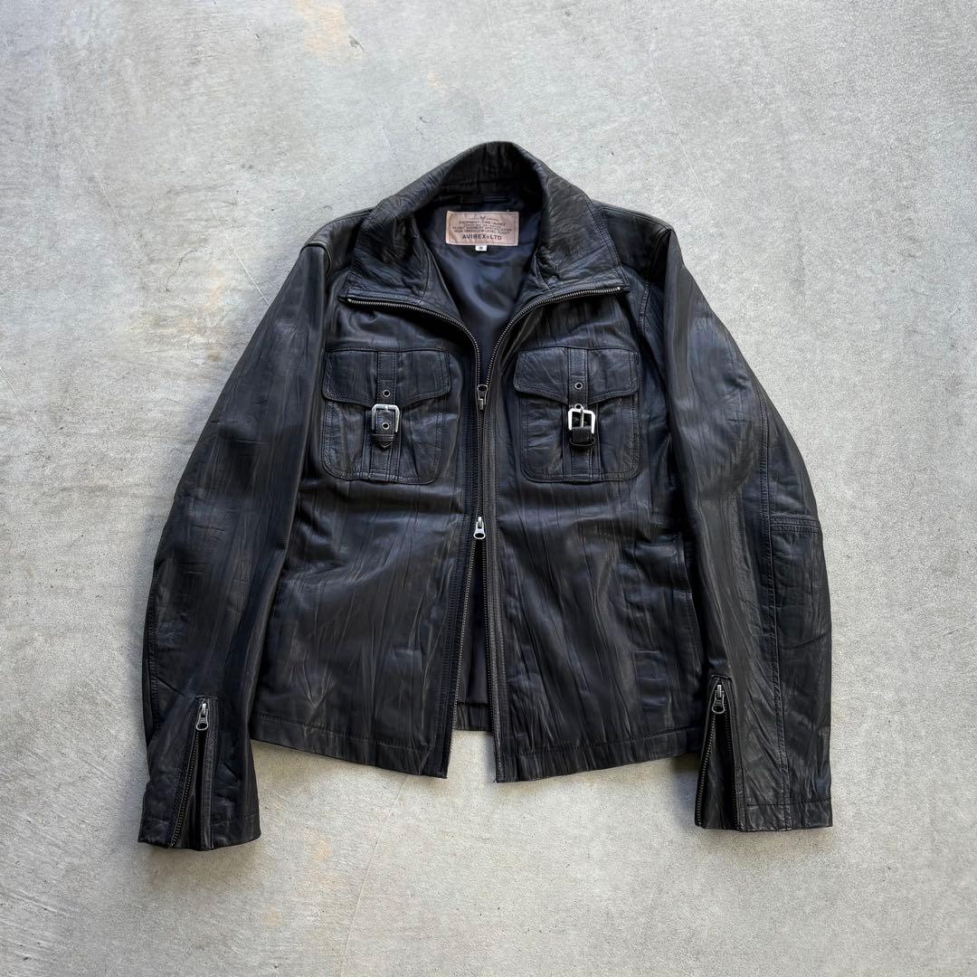 AVIREX - vintage leather jacket アメカジy2k