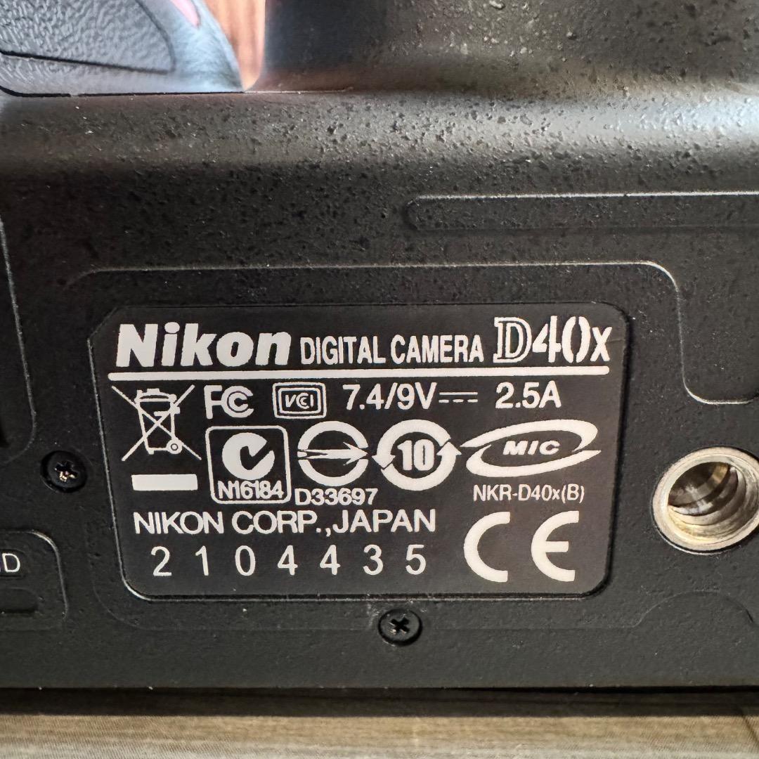 Nikon ニコン 一眼レフカメラ D40X ED18-55㎜レンズ付 デジカメ