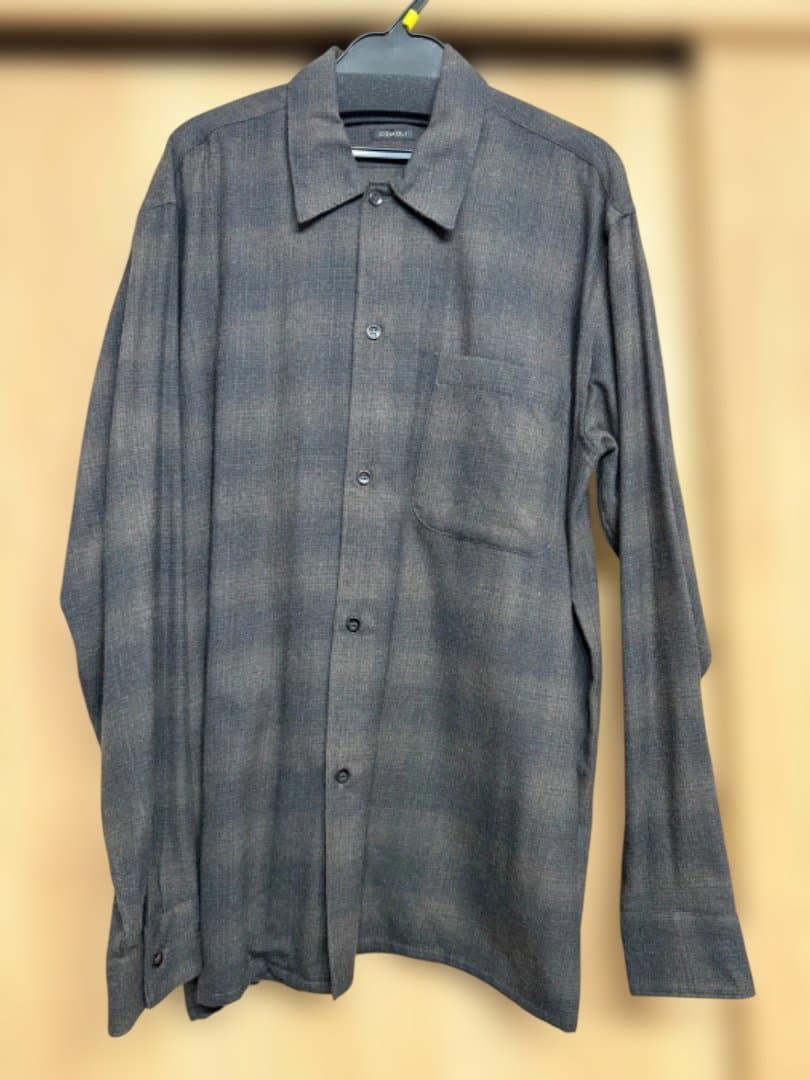 ウールチェックシャツ