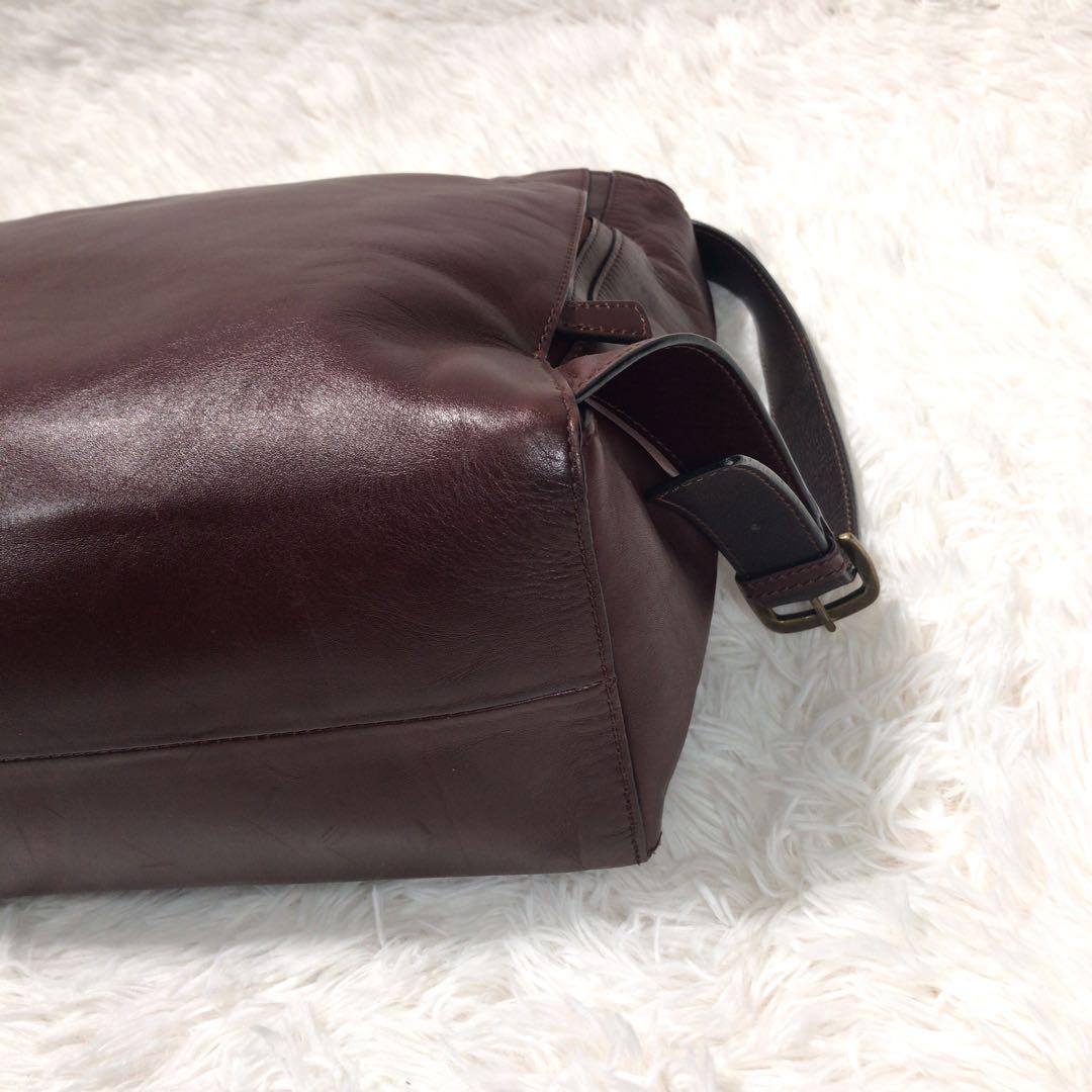 極美品　マザーハウス ヨゾラ 2Way ショルダーバッグ L ミリングレザー