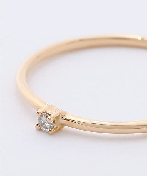 イーエム　e.m. k18 イエローゴールド　ピンキーリング5号