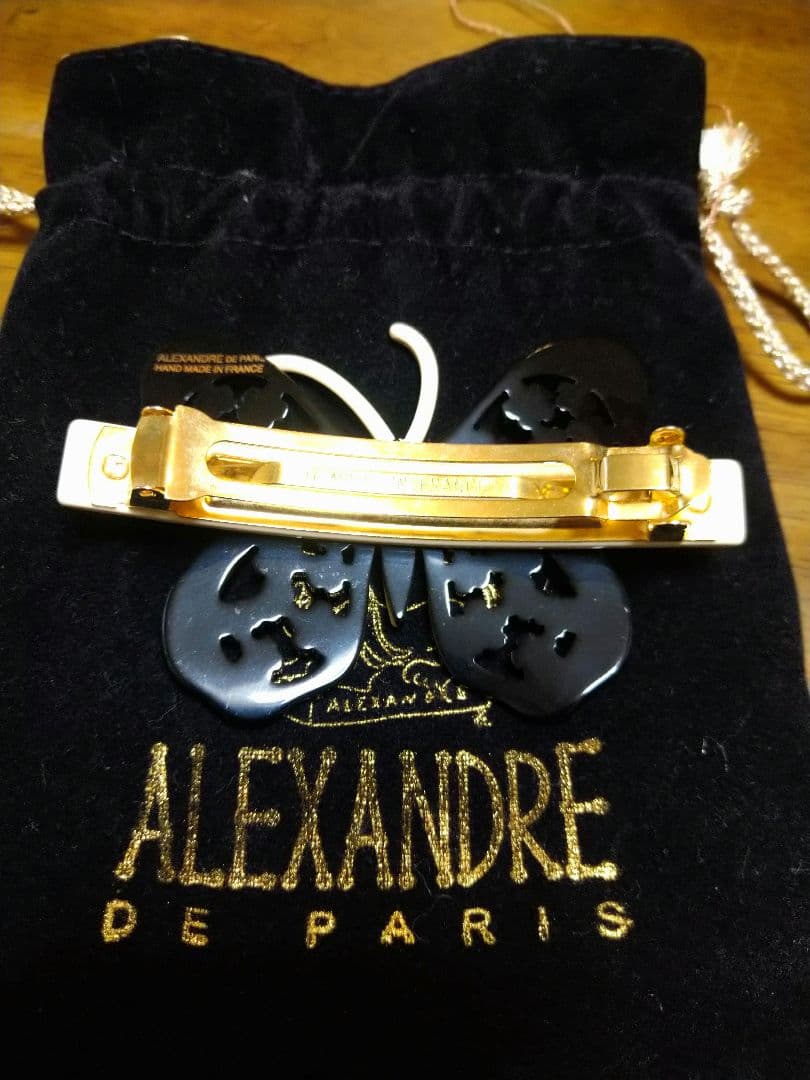 アレクサンドルドゥパリ蝶デザイン バタフライ　バレッタ