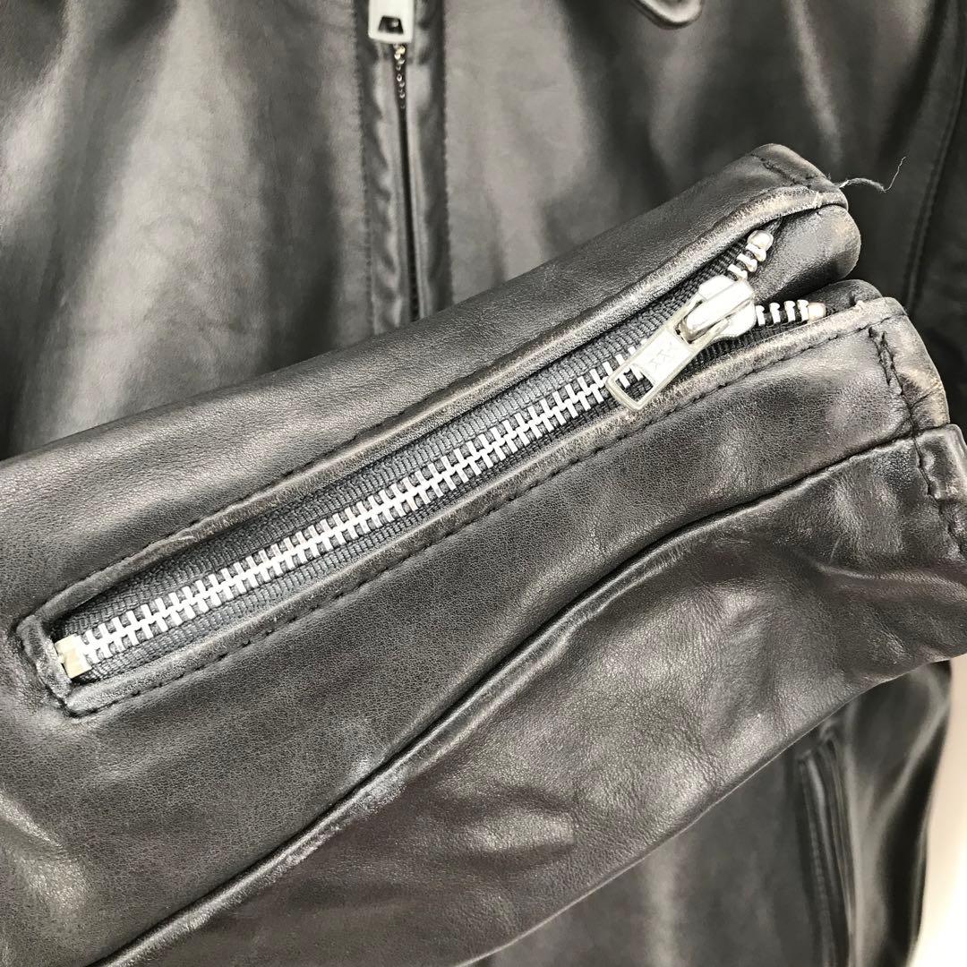 Schott 643　ライダースジャケット　42　ブラック　牛革