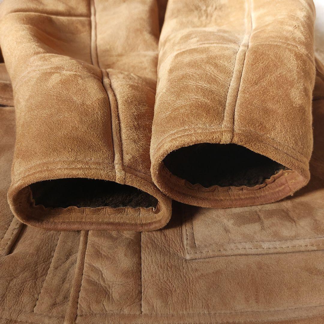 オーバーサイズ ムートンコート ニュージーランド製 ロング丈 vintage