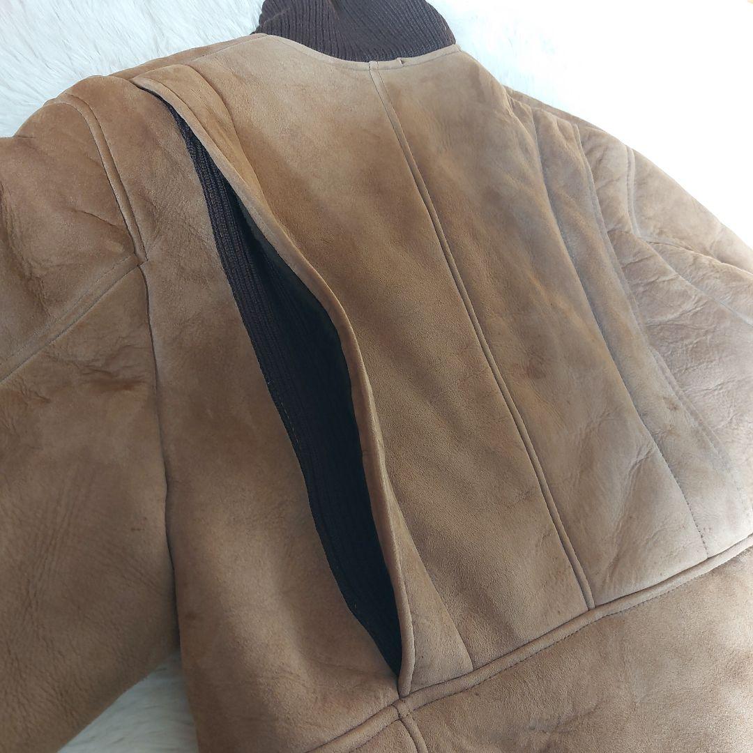 オーバーサイズ ムートンコート ニュージーランド製 ロング丈 vintage