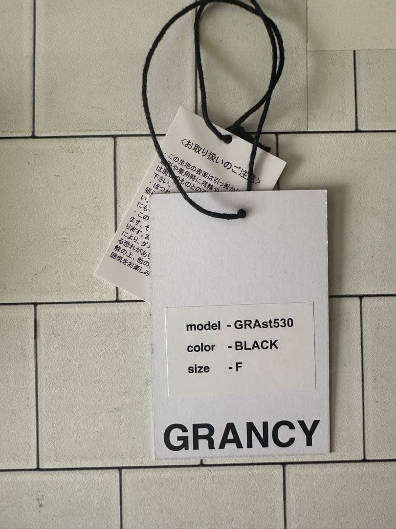 GRANCY 付け襟ネックウォーマー 2点セット ブラックホワイト