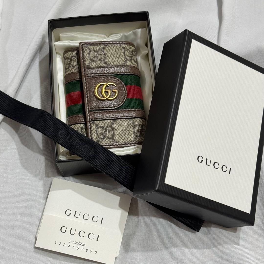 GUCCI キーケース GGマーモント スプリーム 6連