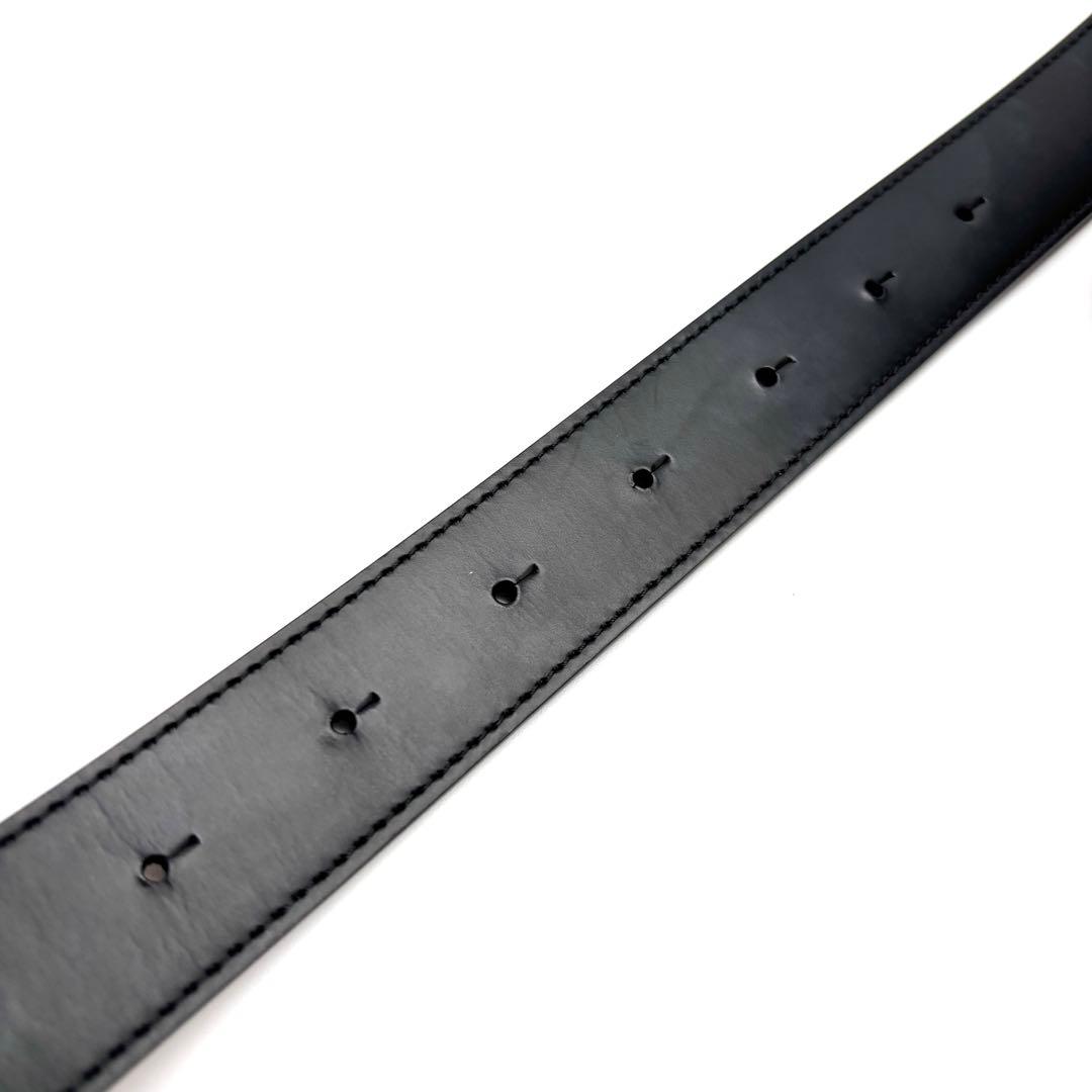 現行・未使用に近い バーバリー リバーシブル 2way 本革 ベルト TB金具