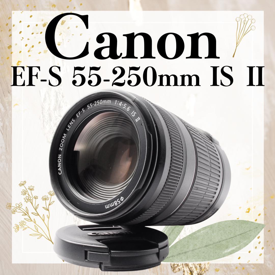美品❤️Canon キャノン EF-S 55-250mm IS Ⅱ 望遠レンズ